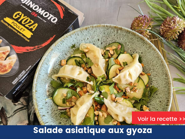 Salade asiatique aux gyoza